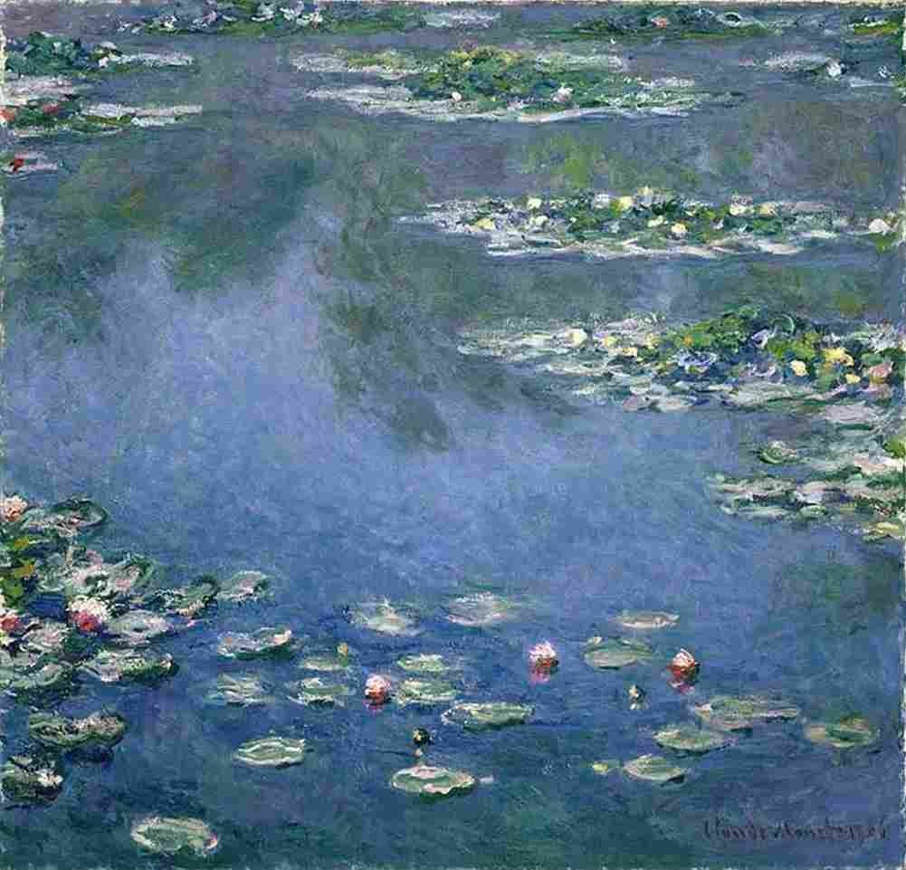 mon Water Lilies Art A4 Photo Print
