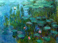 mon Water Lilies Four Art A4 Photo Print