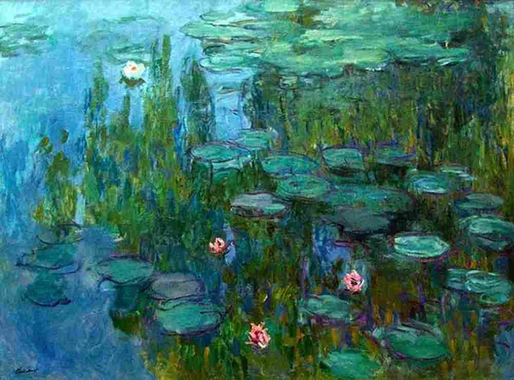 mon Water Lilies Four Art A4 Photo Print