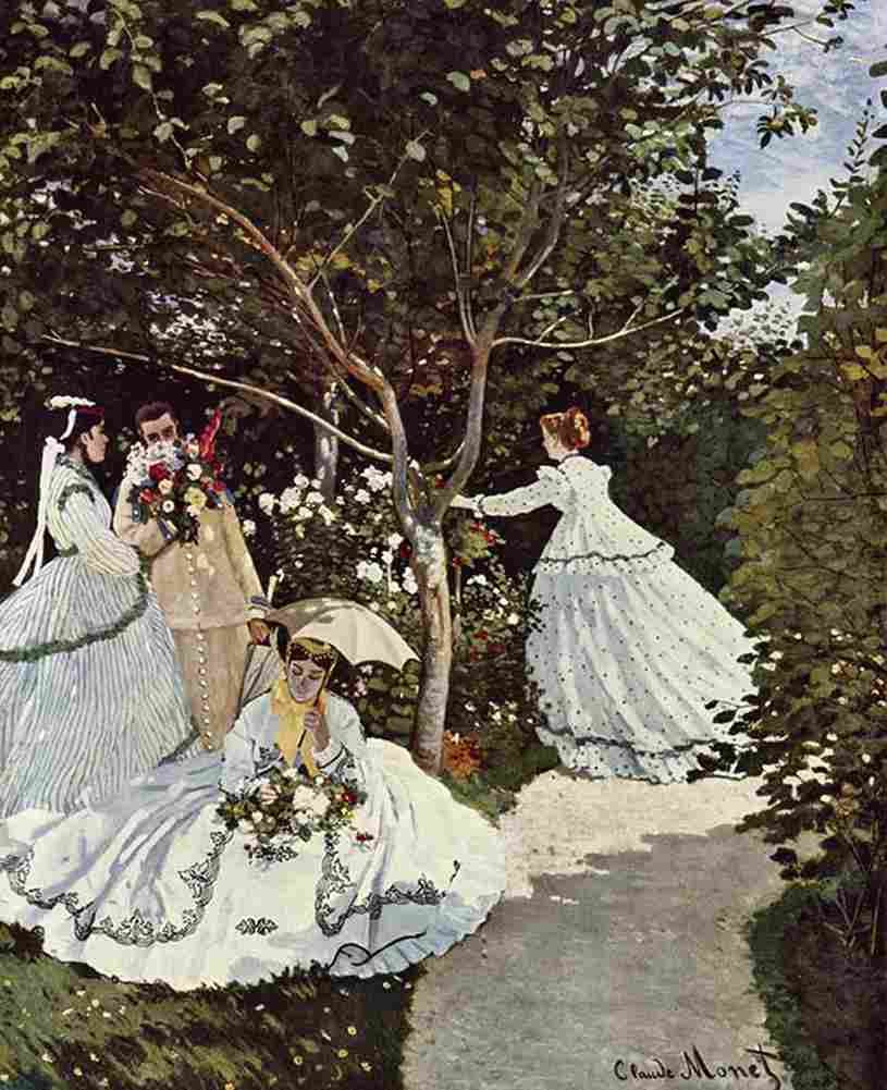 mon Women in the Garden Art A4 Photo Print