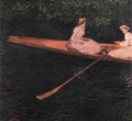 mon a Boat on the Epte Art A4 Photo Print