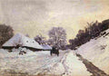 mon a Cart on the Road to Honfleur Snow Art A4 Photo Print