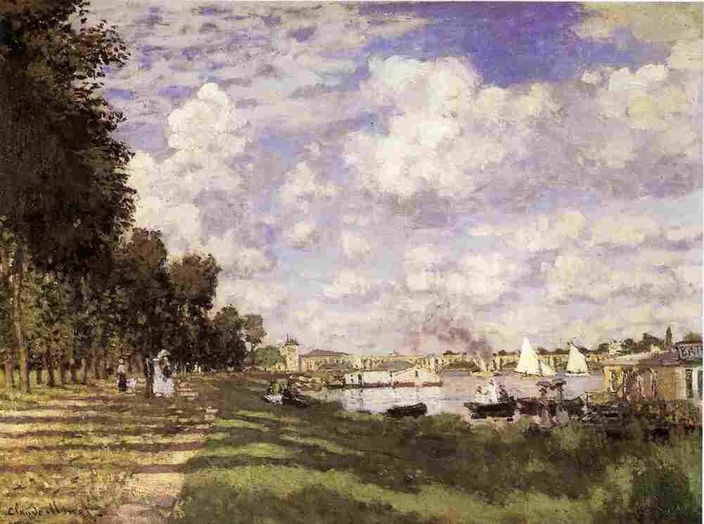 mon a The Basin at Argenteuil Art A4 Photo Print
