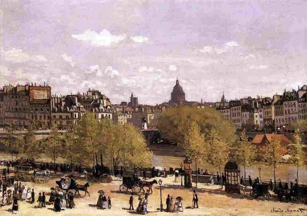 mon a The Quai du Louvre Art A4 Photo Print