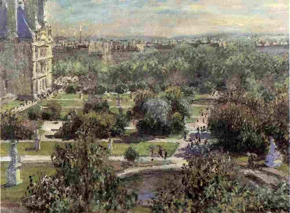 mon a The Tuileries Art A4 Photo Print
