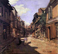 mon a Village Street in Normandy Art A4 Photo Print
