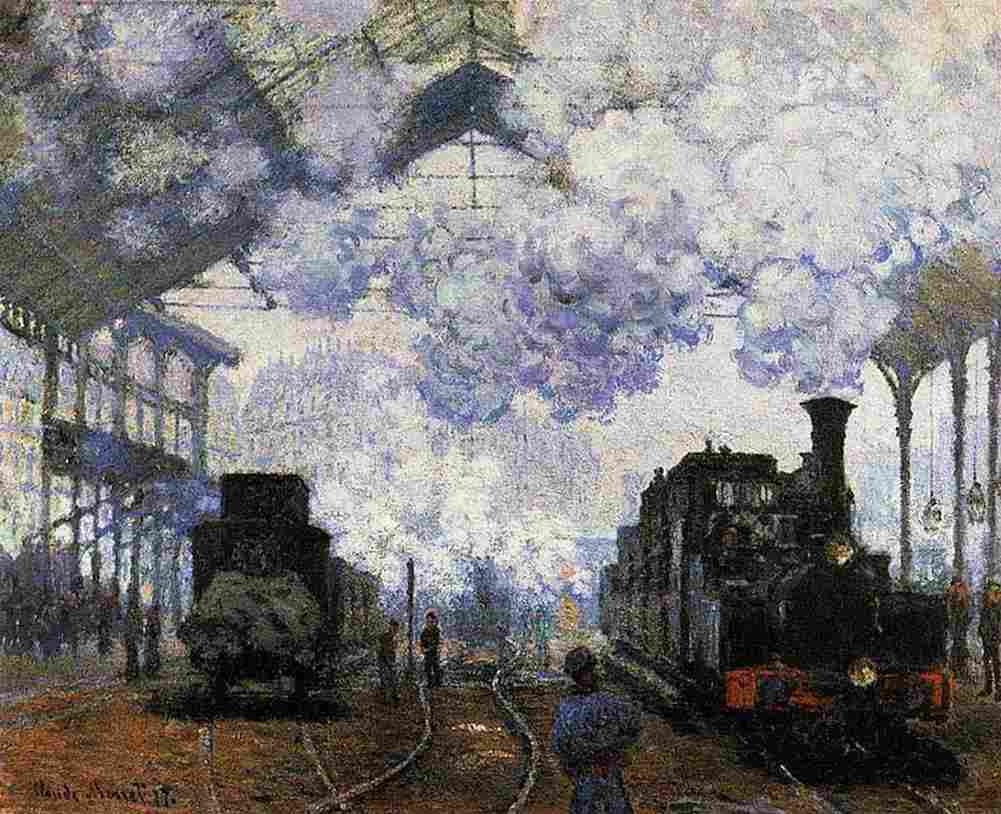 mon gare saint lazare Art A4 Photo Print