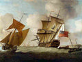 monamy A Third rate joining her Squadron off Elizabeth Castle Jersey Art A4 Photo Print