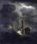 monamy Loss of HMS Victory Art A4 Photo Print