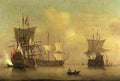 monamy Three English Flagships Becalmed Art A4 Photo Print