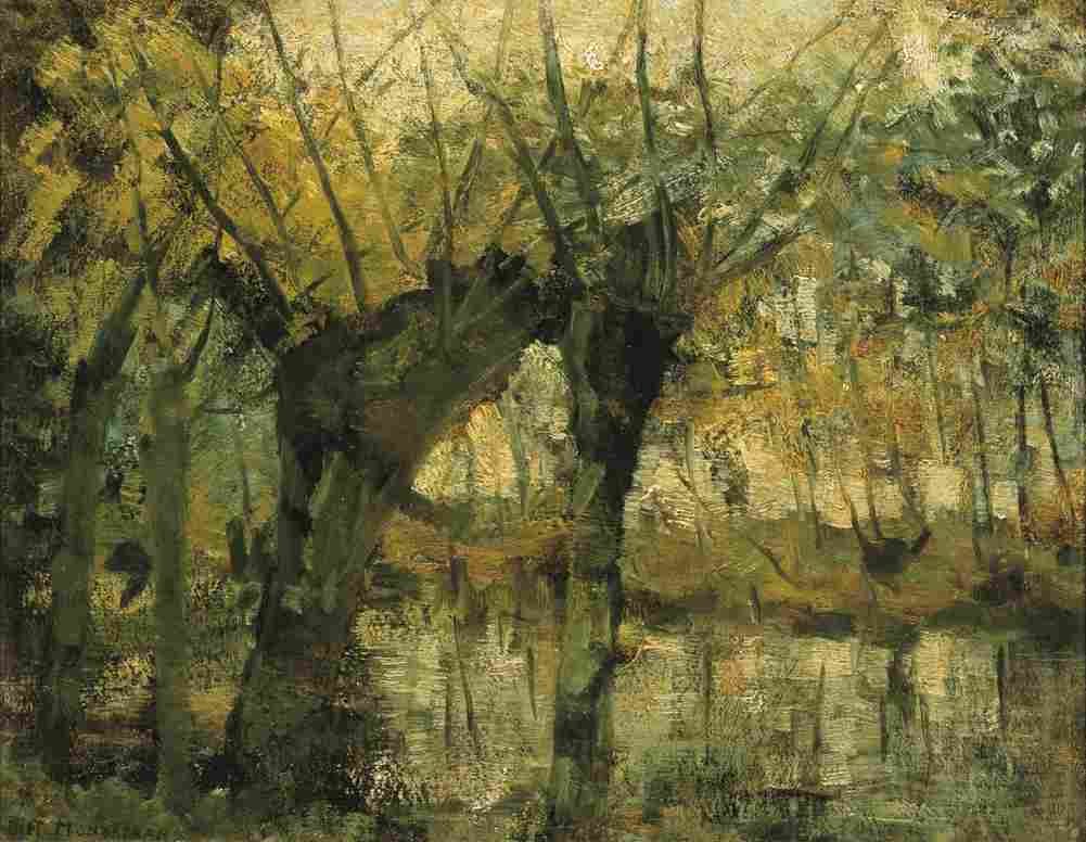 mondrian willow grove Art A4 Photo Print