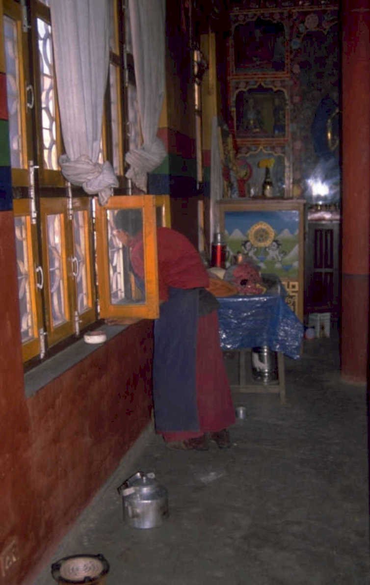 monk ritual monastery 1980s 1990s A4 Photo Print