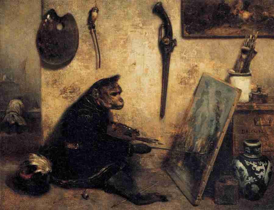monkey Art A4 Photo Print