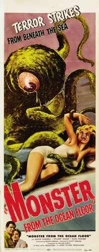 monster from ocean floor  02 film star poster A4 Photo Print