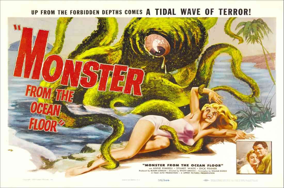 monster from ocean floor poster 03 A4 Photo Print