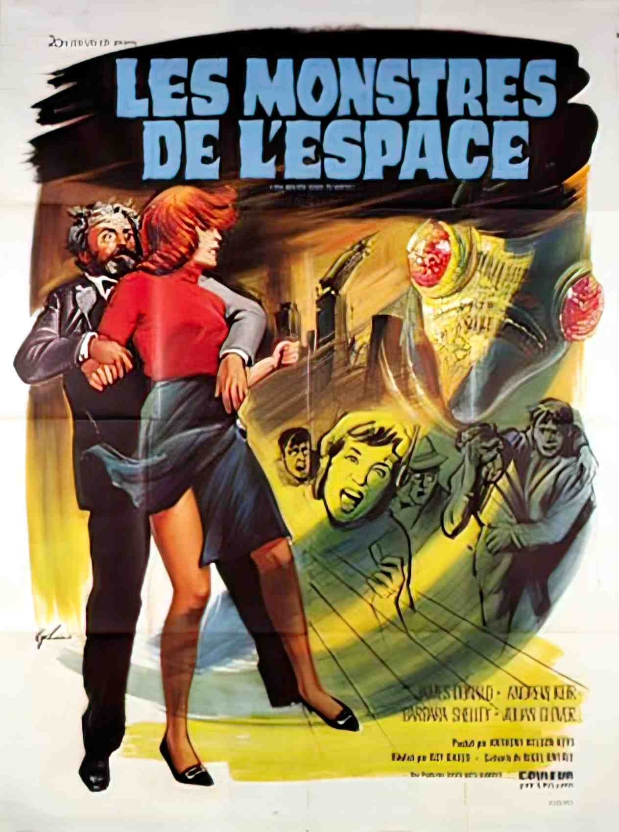 monstres de l espace Advert A4 Photo Print