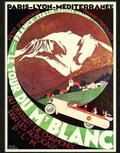 mont blanc travel poster roger broders 1927 2 Advert A4 Photo Print