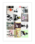 montage atm plus banksy 1520 light A4 Photo Print
