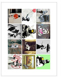 montage atm plus banksy A4 Photo Print