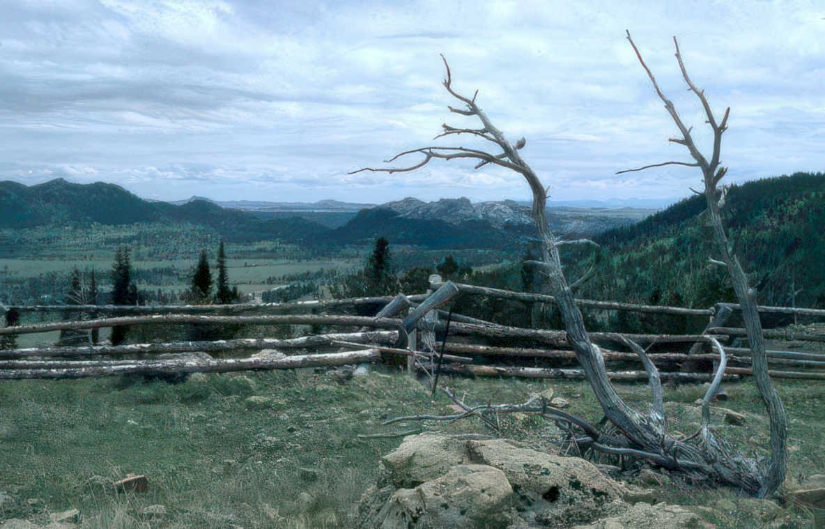 montana rocky mountains Vintage A4 Photo Print