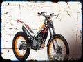 montesa cota 4rt race replica Honda A4 Photo Print Motorbike Vintage Aged