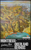 montreux oberland bernois louis koller 1960 4 Advert A4 Photo Print
