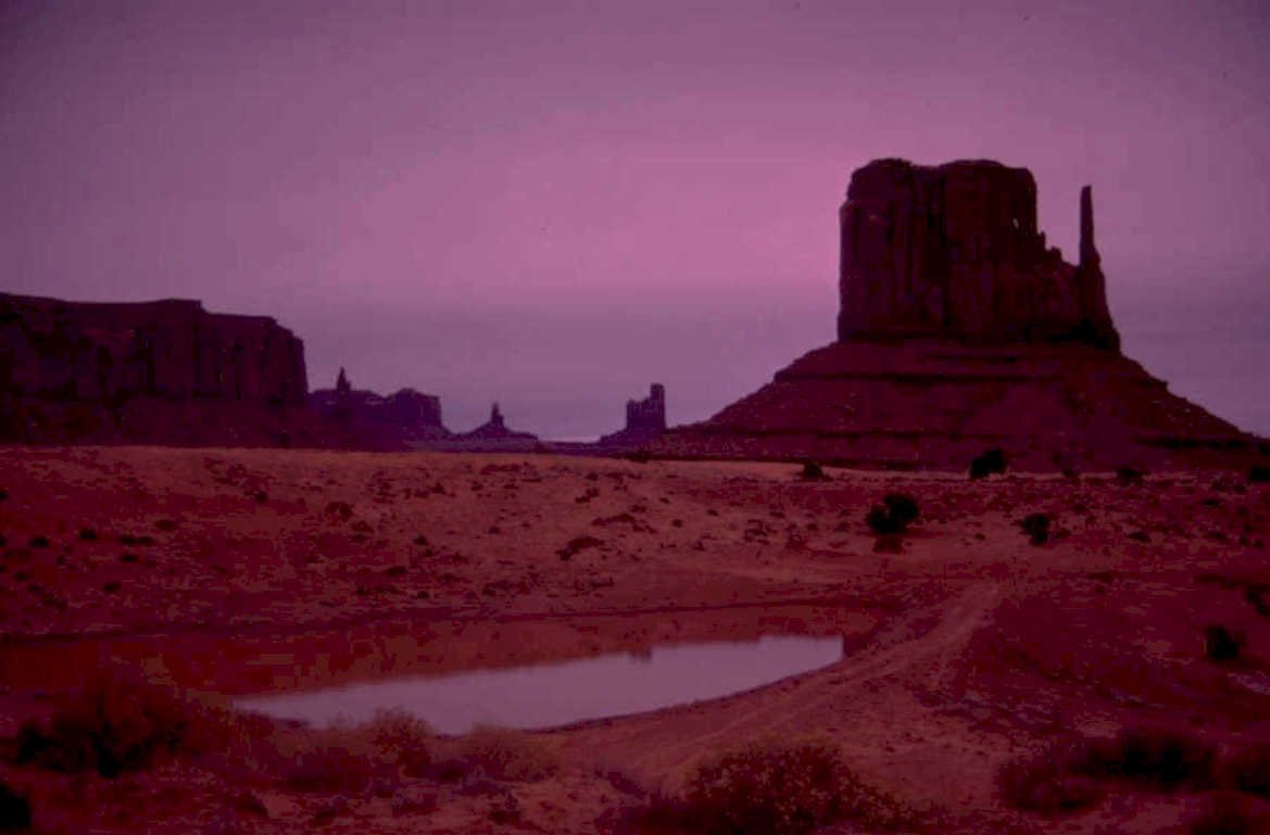 monument valley dusk 1980s 1990s A4 Photo Print