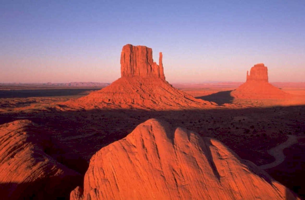 monument valley sunrise 1980s 1990s A4 Photo Print