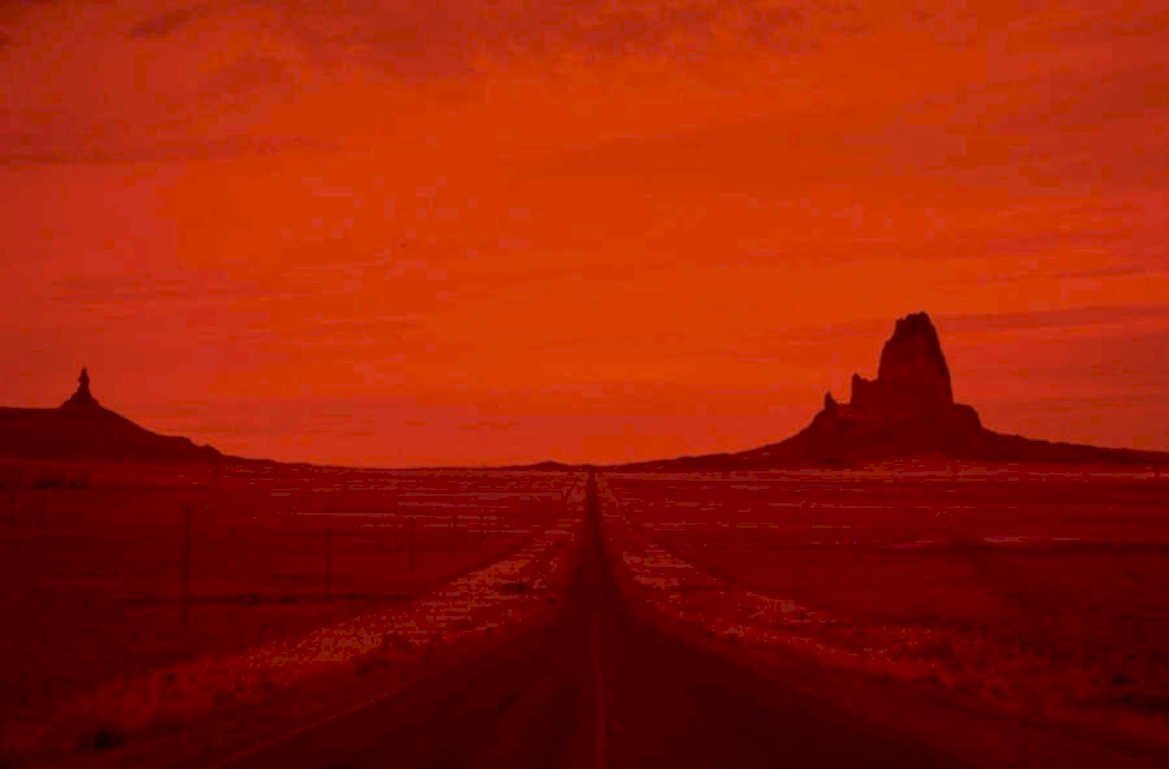 monument valley sunset 1 1980s 1990s A4 Photo Print