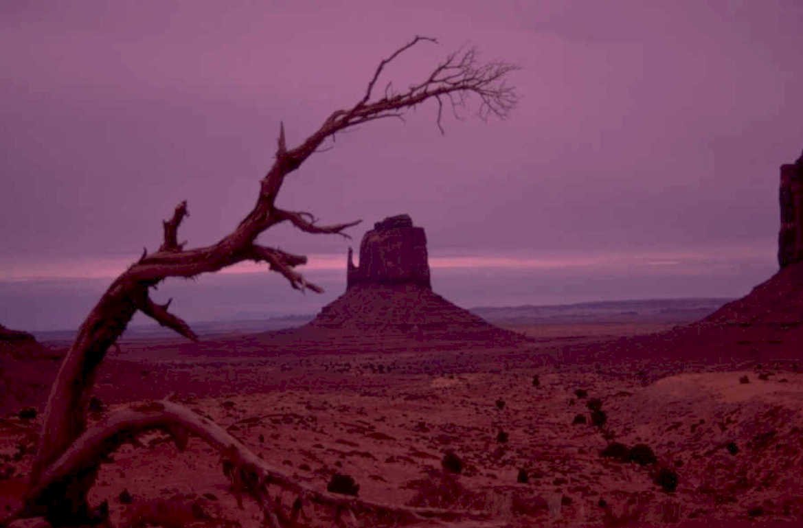 monument valley sunset 1980s 1990s A4 Photo Print