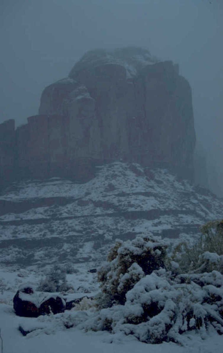 monument valley winter 1980s 1990s A4 Photo Print