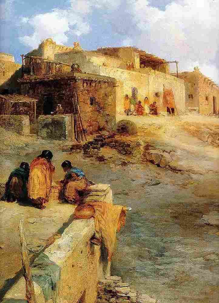 mor An Indian Pueblo Art A4 Photo Print