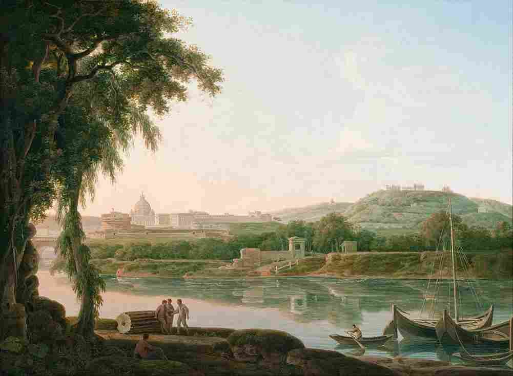 more View of Rome Across the Tiber Art A4 Photo Print