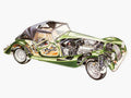 morgan plus 8 1968 cutaway A4 Photo Print
