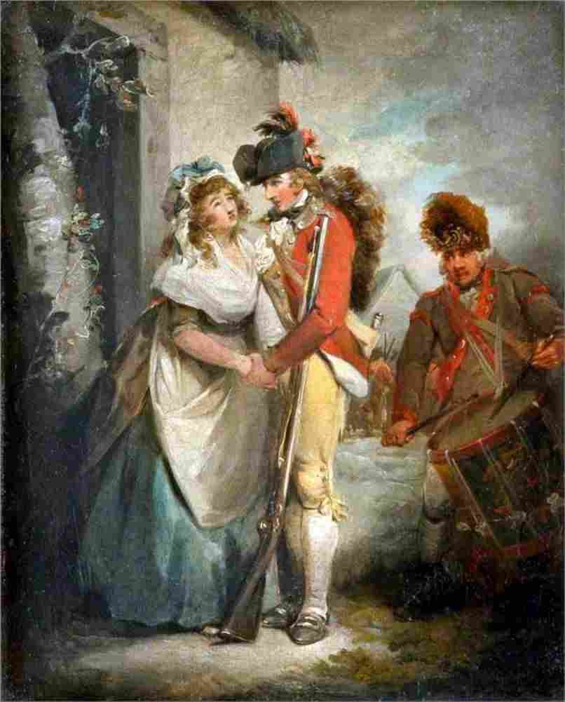 morland The Soldiers Departure Art A4 Photo Print