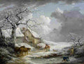 morland Winter Landscape Art A4 Photo Print