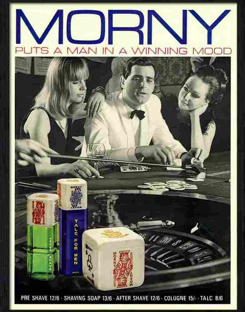 morny mens toiletries casino 1960s Advert A4 Photo Print