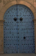 moroccan blue door 1980s 1990s A4 Photo Print