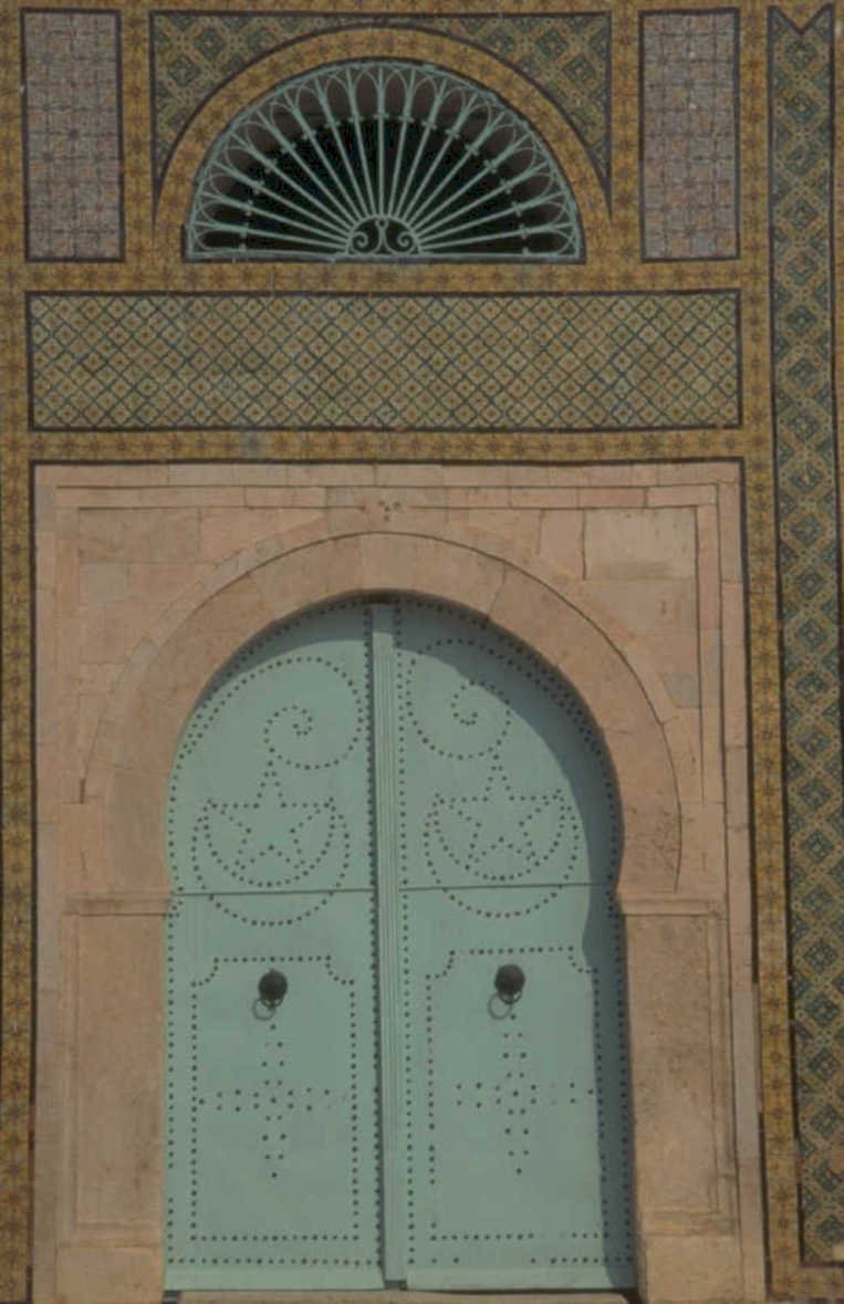 moroccan mosque door 1980s 1990s A4 Photo Print