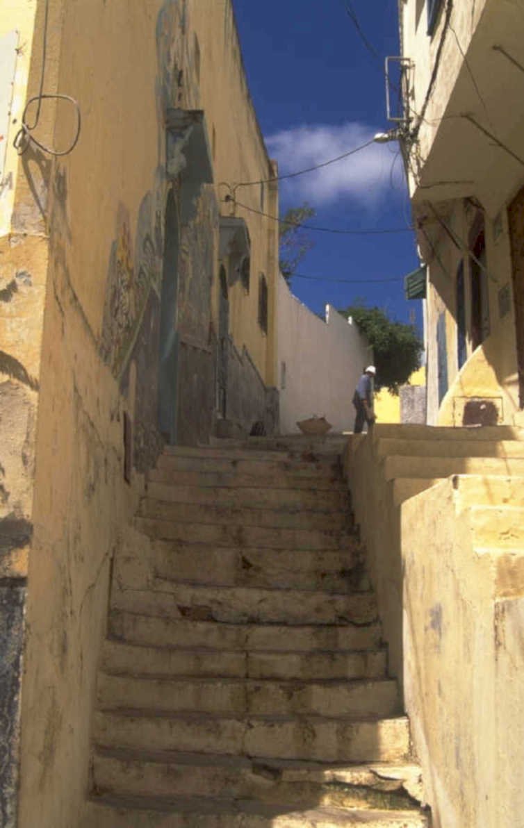 moroccan staircase sidi 1980s 1990s A4 Photo Print