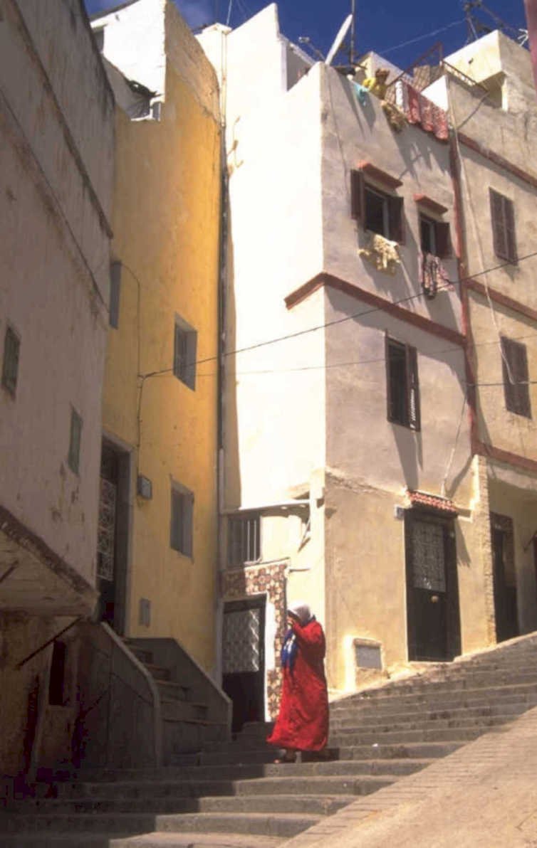 moroccan street scene 1980s 1990s A4 Photo Print