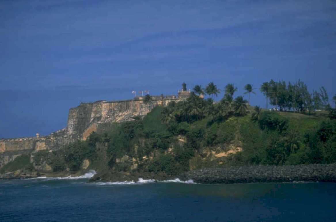 morro fort ocean 1980s 1990s A4 Photo Print