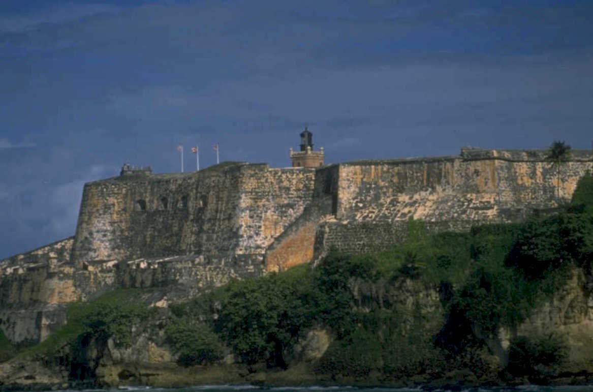 morro fortress cliff 1980s 1990s A4 Photo Print