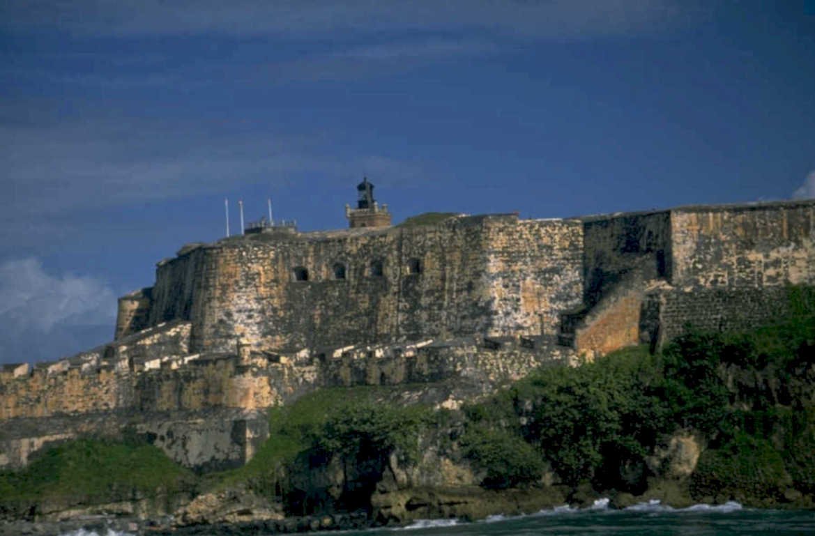 morro fortress ocean 1980s 1990s A4 Photo Print