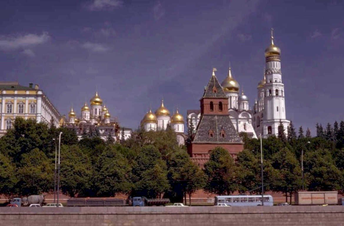 moscow cityscape 1998 1980s 1990s A4 Photo Print