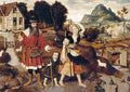 mostaert abraham and hagar Art A4 Photo Print