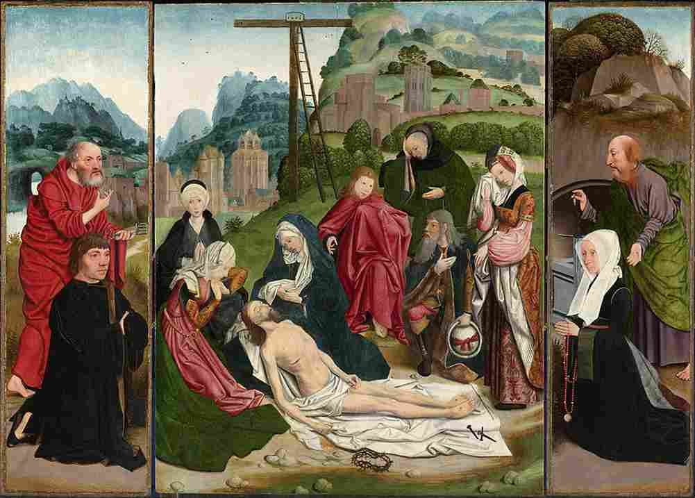mostaert lamentation Art A4 Photo Print