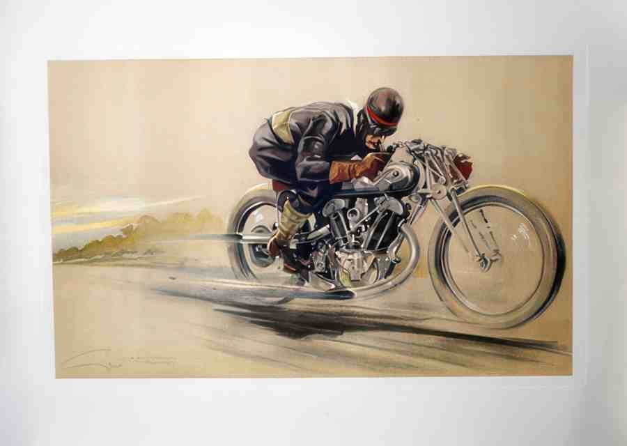 motobyGeoHam Vintage Advert A4 Photo Print