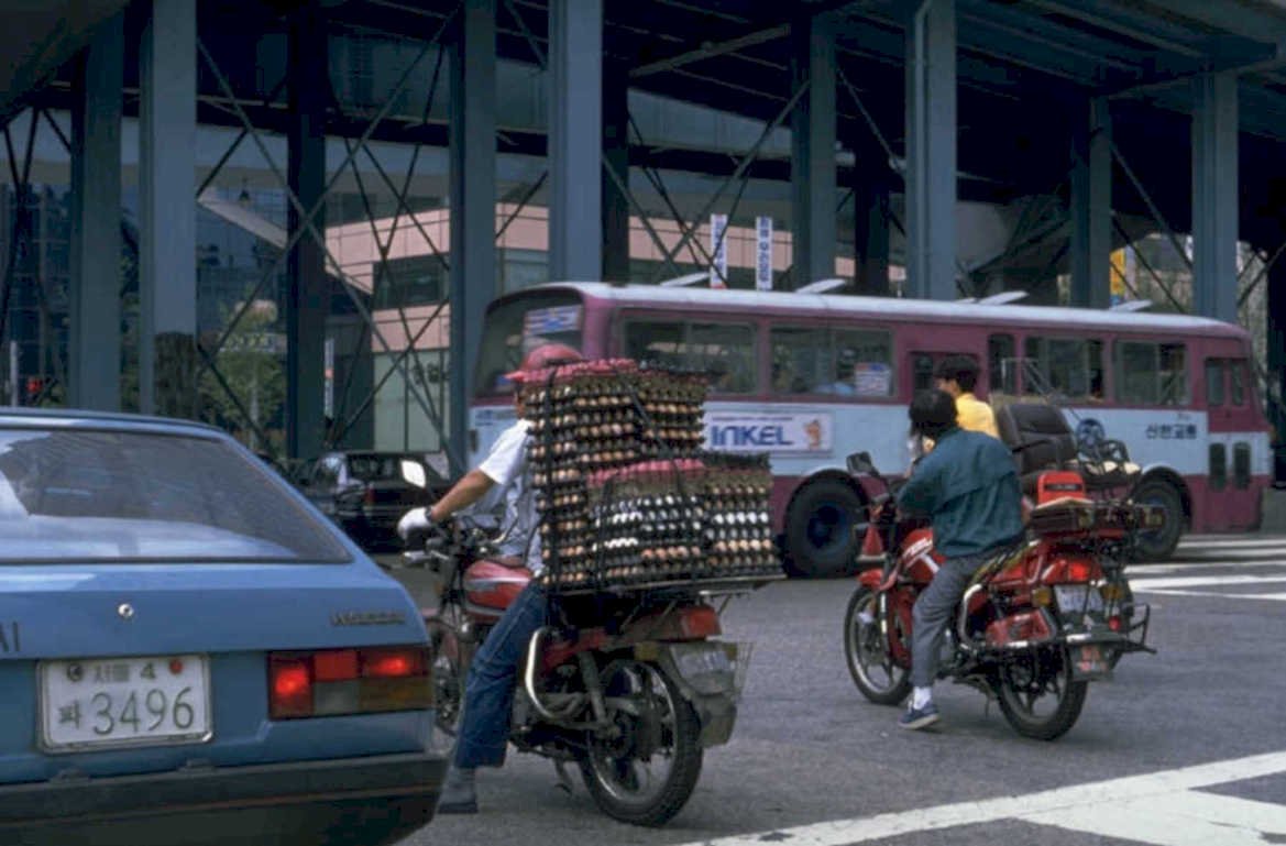 motorcycle bus inkel 1980s 1990s A4 Photo Print