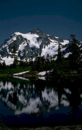 mount baker lake 1980s 1990s A4 Photo Print